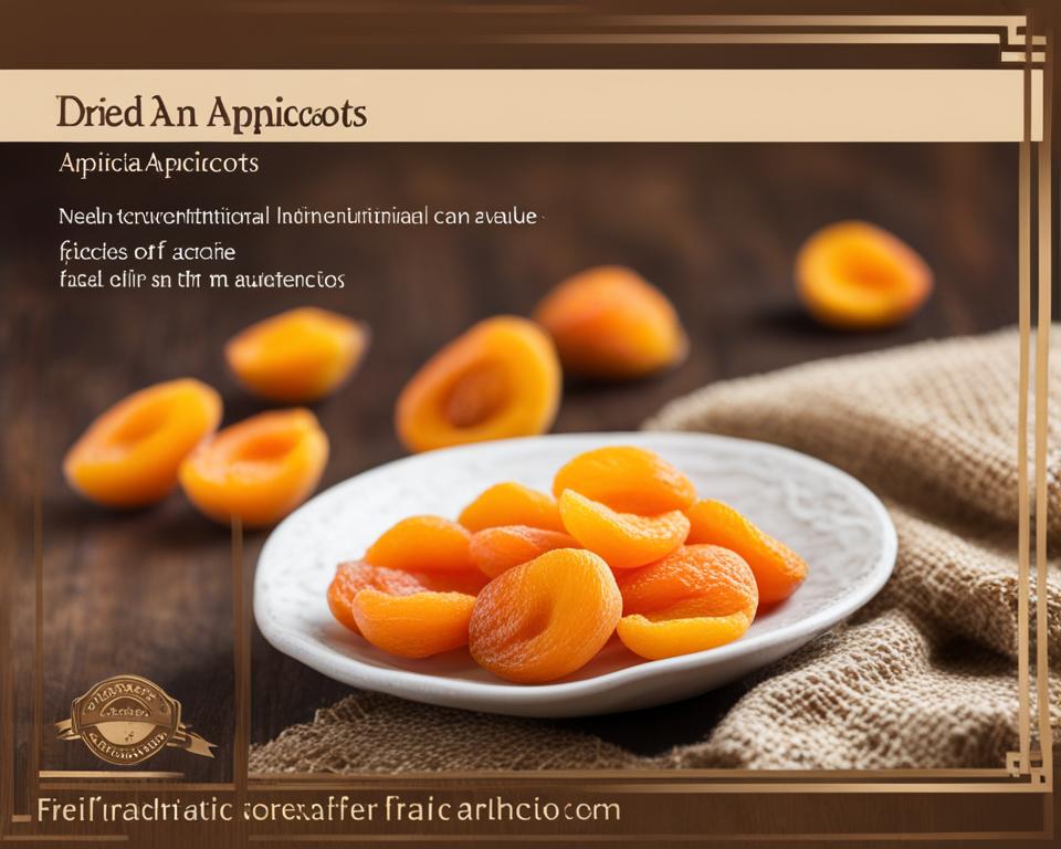 dried apricots calories and fiber