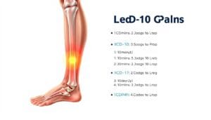 leg pain icd 10